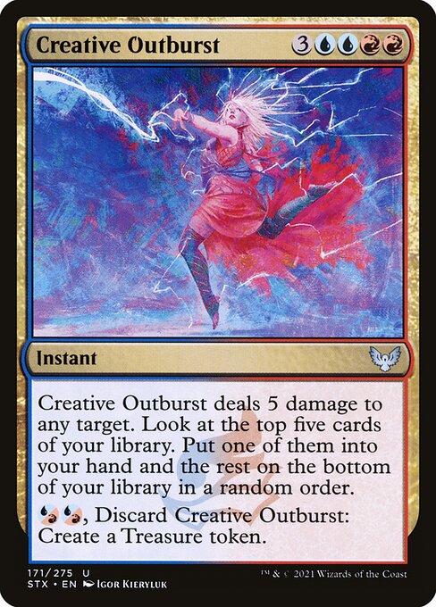 Strixhaven: School of Mages - 171 - Creative Outburst - Uncommon - UR - Non-foil