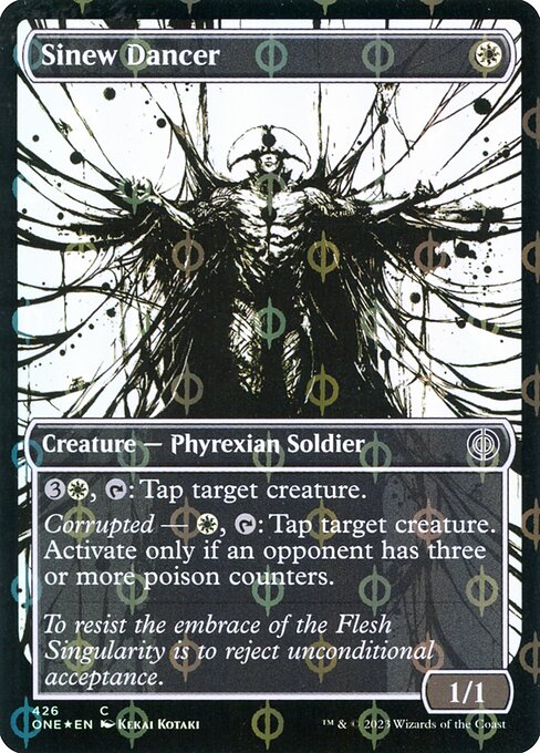 Phyrexia: All Will Be One - 426 - Sinew Dancer - Common - W - Foil