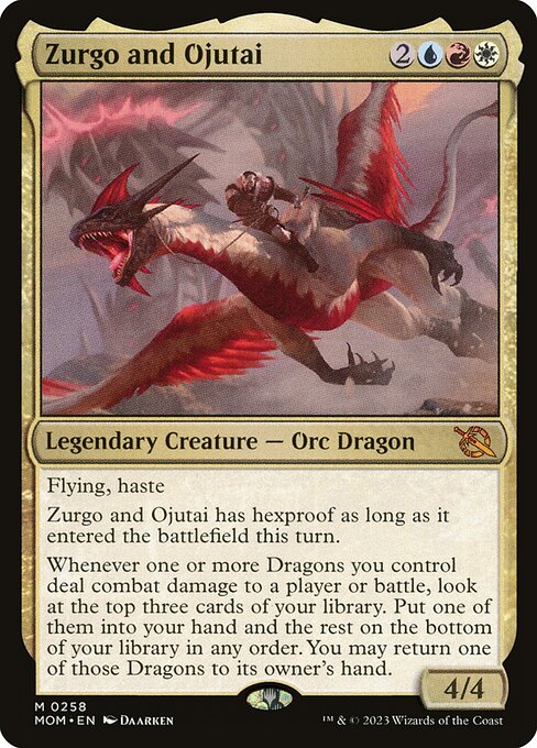 March of the Machine - 258 - Zurgo and Ojutai - Mythic - Multi - Non-foil