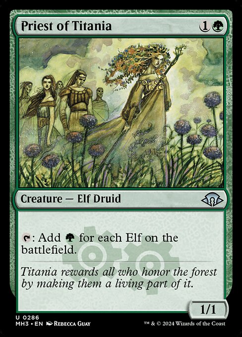 Modern Horizons 3 - 286 - Priest of Titania - Uncommon - G - Non-foil