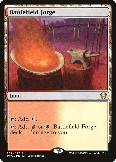 Commander 2020 - 257 - Battlefield Forge - Rare - C - Non-foil