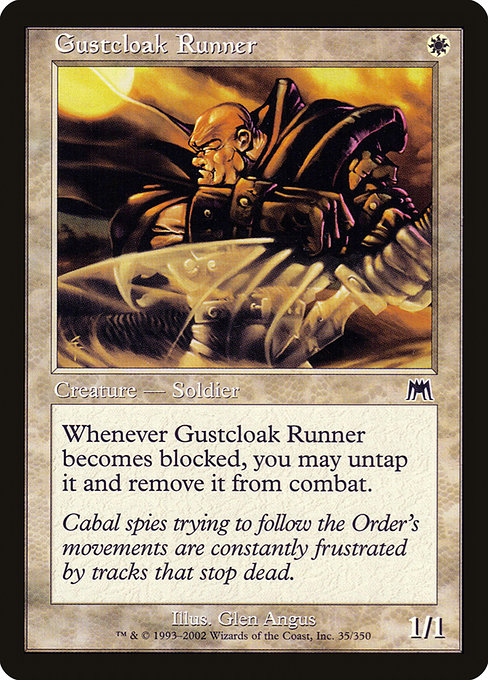 Onslaught - 35 - Gustcloak Runner - Common - W - Non-foil