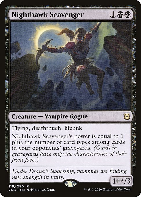 Zendikar Rising - 115 - Nighthawk Scavenger - Rare - B - Non-foil