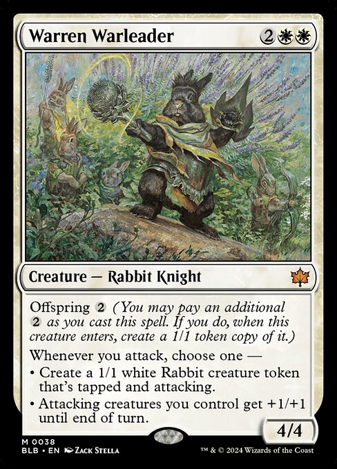 Bloomburrow - 38 - Warren Warleader - Mythic - W - Foil