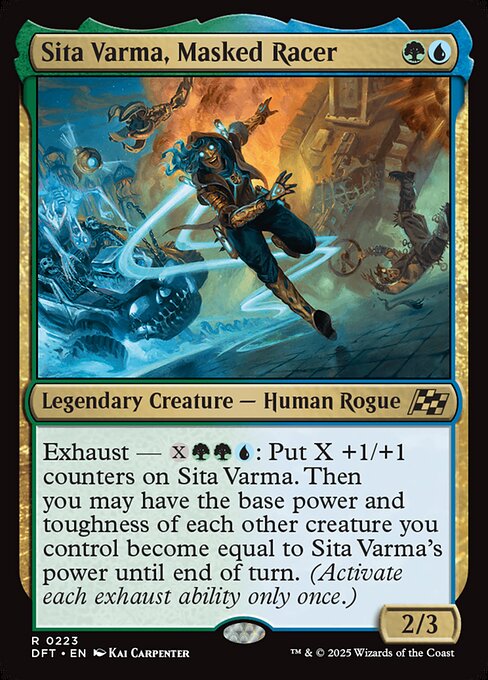 Aetherdrift - 223 - Sita Varma, Masked Racer - Rare - UG - Non-foil