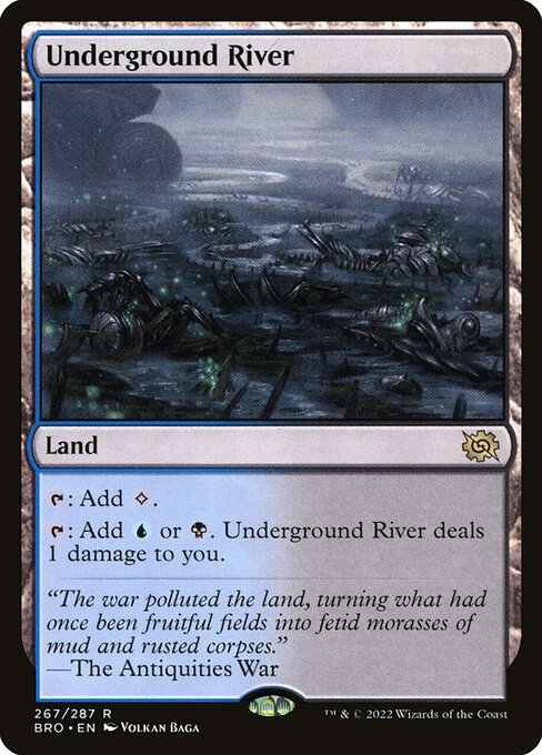 The Brothers' War - 267 - Underground River - Rare - C - Non-foil