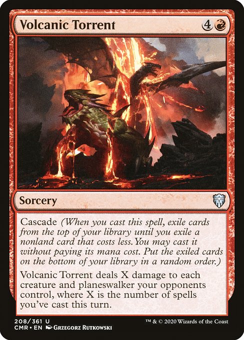 Commander Legends - 208 - Volcanic Torrent - Uncommon - R - Non-foil