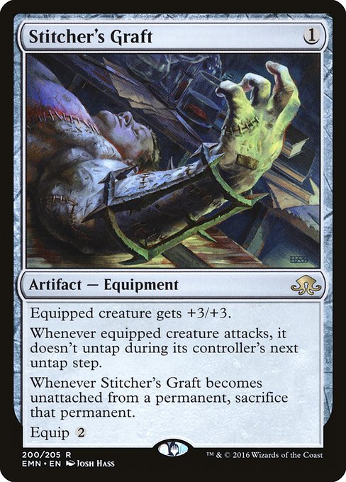 Eldritch Moon - 200 - Stitcher's Graft - Rare - C - Non-foil