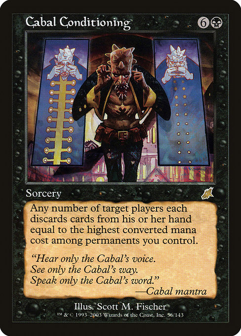 Scourge - 56 - Cabal Conditioning - Rare - B - Non-foil