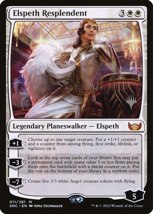 Streets of New Capenna Promos - 11p - Elspeth Resplendent - Mythic - W - Non-foil - Promo
