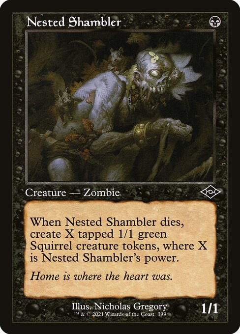 Modern Horizons 2 - 399 - Nested Shambler - Common - B - Foil
