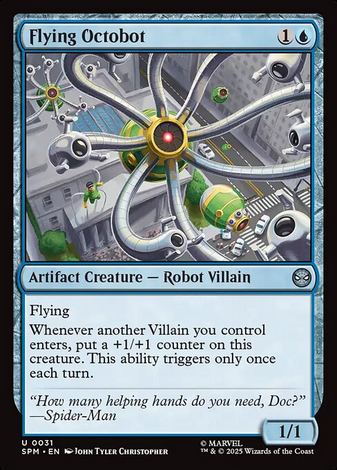 Marvel's Spider-Man - 31 - Flying Octobot - Uncommon - U - Non-foil