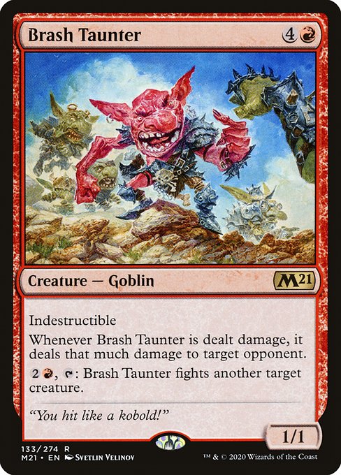 Core Set 2021 - 133 - Brash Taunter - Rare - R - Foil