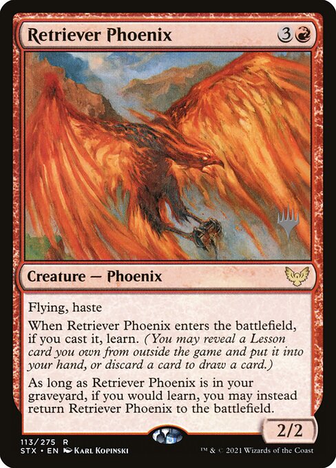 Strixhaven: School of Mages Promos - 113p - Retriever Phoenix - Rare - R - Foil - Promo