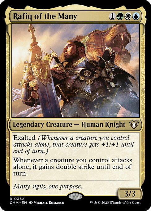 Commander Masters - 352 - Rafiq of the Many - Rare - Multi - Non-foil