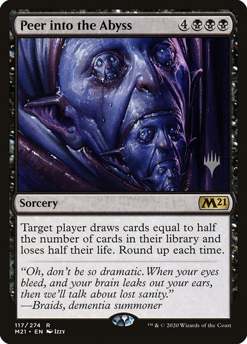 Core Set 2021 Promos - 117p - Peer into the Abyss - Rare - B - Non-foil - Promo