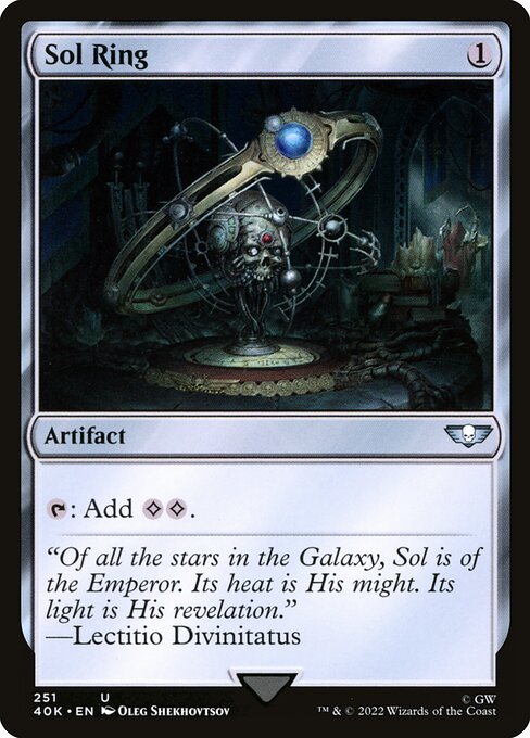 Warhammer 40,000 Commander - 251 - Sol Ring - Uncommon - C - Non-foil