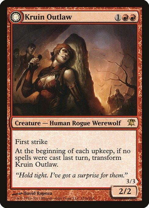 Innistrad - 152 - Kruin Outlaw // Terror of Kruin Pass - Rare - C - Non-foil