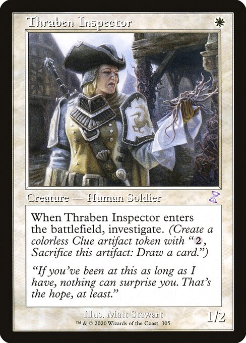 Time Spiral Remastered - 305 - Thraben Inspector - Special - W - Non-foil