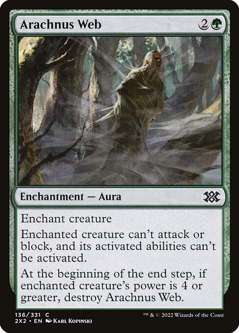 Double Masters 2022 - 136 - Arachnus Web - Common - G - Foil