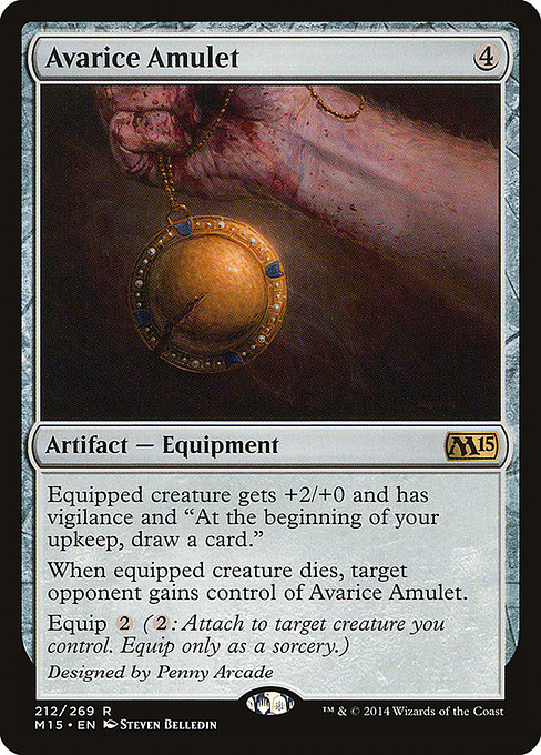 Magic 2015 - 212 - Avarice Amulet - Rare - C - Non-foil