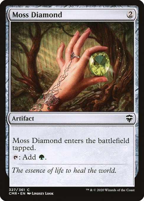 Commander Legends - 327 - Moss Diamond - Common - C - Foil