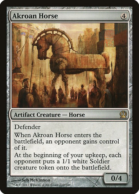 Theros - 210 - Akroan Horse - Rare - C - Non-foil