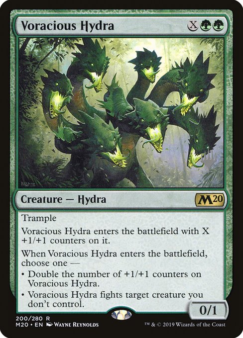 Core Set 2020 Promos - 200p - Voracious Hydra - Rare - G - Non-foil - Promo