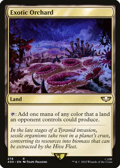 Warhammer 40,000 Commander - 278 - Exotic Orchard - Rare - C - Non-foil