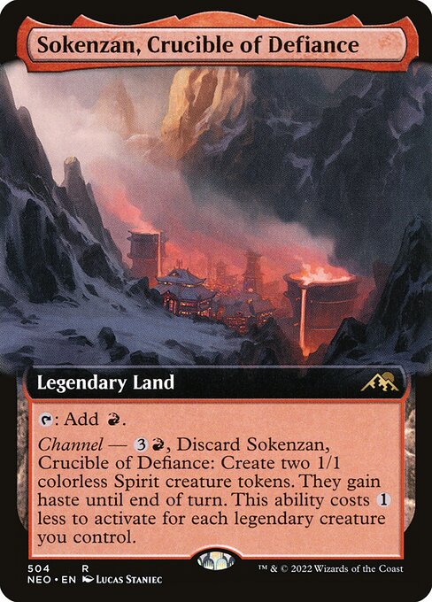 Kamigawa: Neon Dynasty - 504 - Sokenzan, Crucible of Defiance - Rare - C - Foil