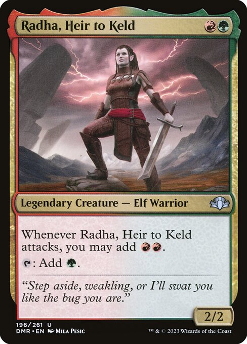Dominaria Remastered - 196 - Radha, Heir to Keld - Uncommon - RG - Non-foil