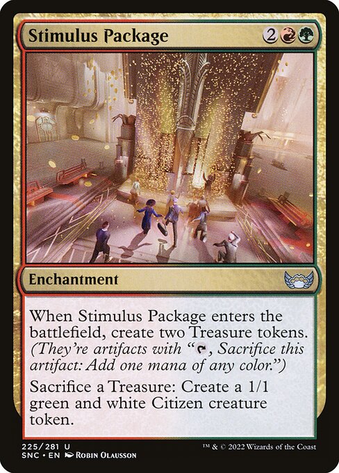 Streets of New Capenna - 225 - Stimulus Package - Uncommon - RG - Non-foil