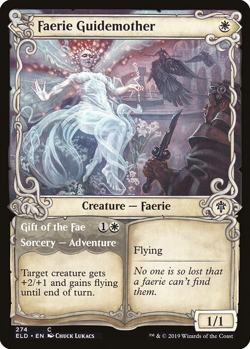 Throne of Eldraine - 274 - Faerie Guidemother // Gift of the Fae - Common - W - Foil