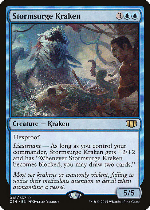 Commander 2014 - 18 - Stormsurge Kraken - Rare - U - Non-foil