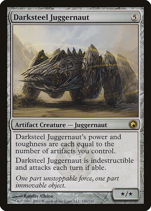 Scars of Mirrodin - 150 - Darksteel Juggernaut - Rare - C - Non-foil