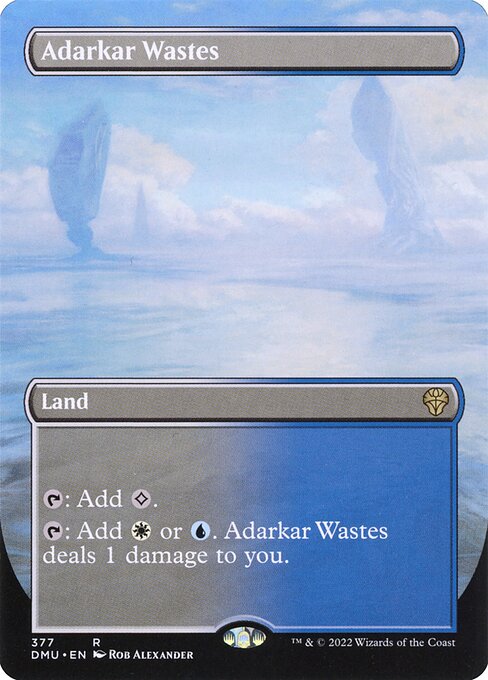 Dominaria United - 377 - Adarkar Wastes - Rare - C - Foil
