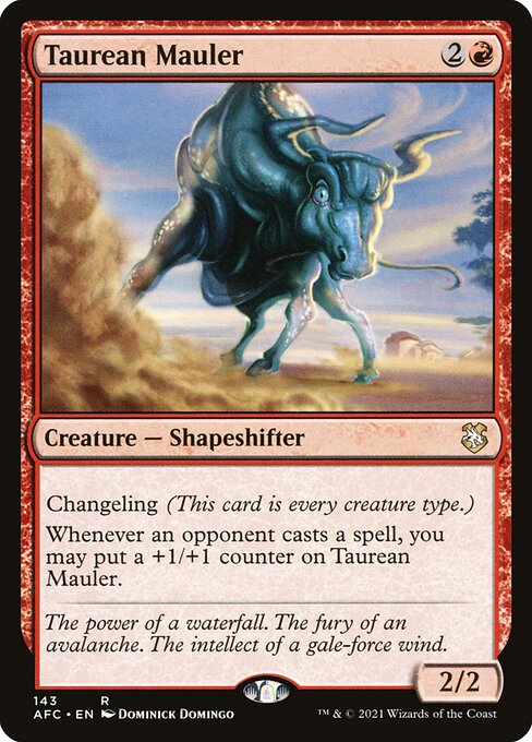 Forgotten Realms Commander - 143 - Taurean Mauler - Rare - R - Non-foil