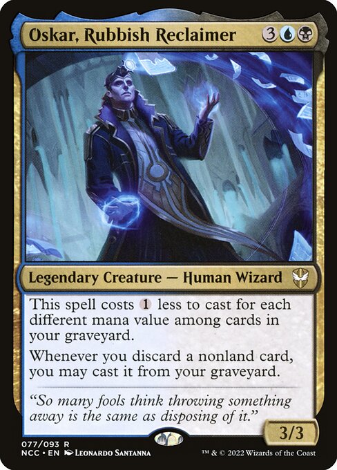 New Capenna Commander - 77 - Oskar, Rubbish Reclaimer - Rare - UB - Non-foil