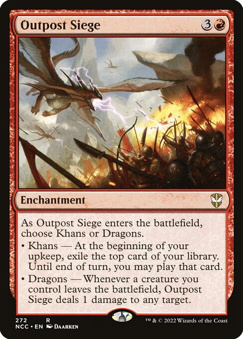 New Capenna Commander - 272 - Outpost Siege - Rare - R - Non-foil