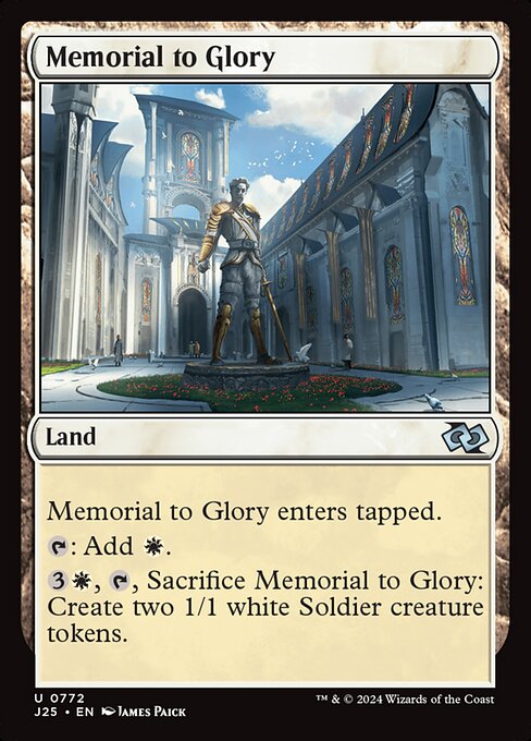 Foundations Jumpstart - 772 - Memorial to Glory - Uncommon - C - Non-foil