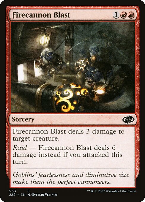 Jumpstart 2022 - 533 - Firecannon Blast - Common - R - Non-foil