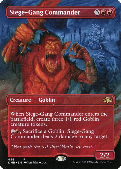 Dominaria Remastered - 436 - Siege-Gang Commander - Rare - R - Foil
