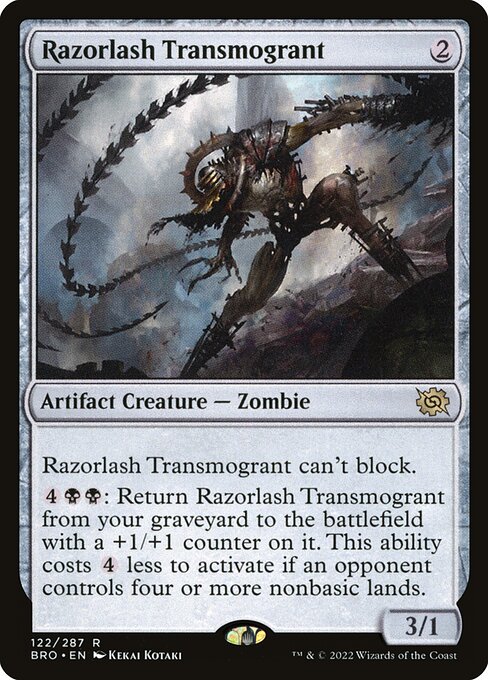 The Brothers' War - 122 - Razorlash Transmogrant - Rare - C - Non-foil