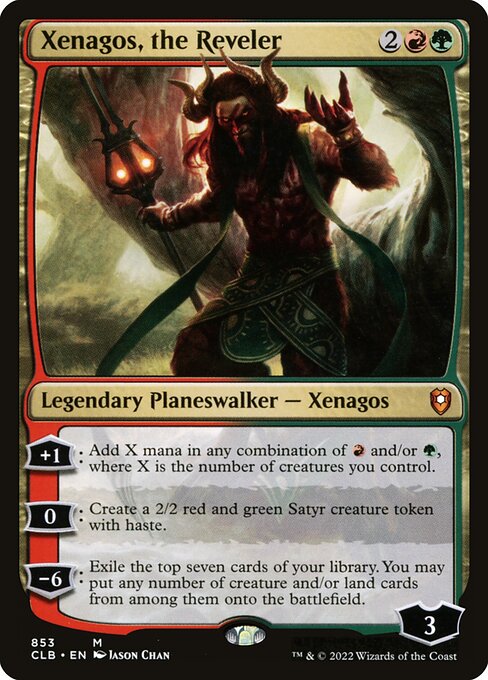 Commander Legends: Battle for Baldur's Gate - 853 - Xenagos, the Reveler - Mythic - RG - Non-foil