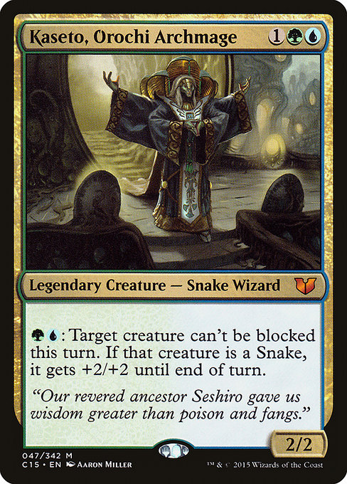 Commander 2015 - 47 - Kaseto, Orochi Archmage - Mythic - UG - Non-foil
