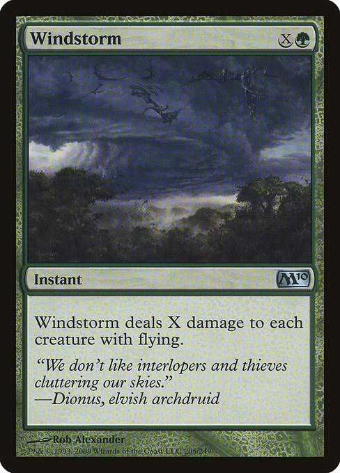 Magic 2010 - 205 - Windstorm - Uncommon - G - Non-foil