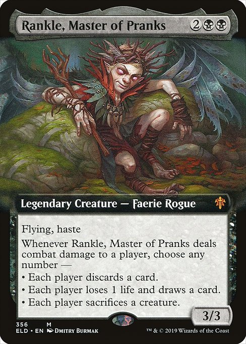 Throne of Eldraine - 356 - Rankle, Master of Pranks - Mythic - B - Non-foil