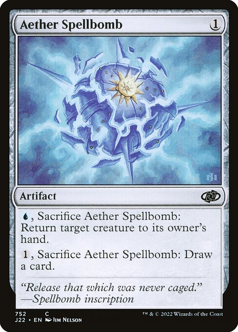 Jumpstart 2022 - 752 - Aether Spellbomb - Common - C - Non-foil