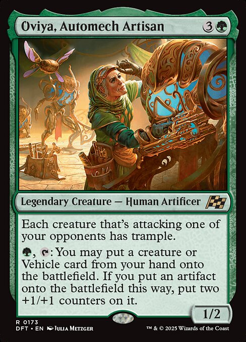 Aetherdrift - 173 - Oviya, Automech Artisan - Rare - G - Non-foil
