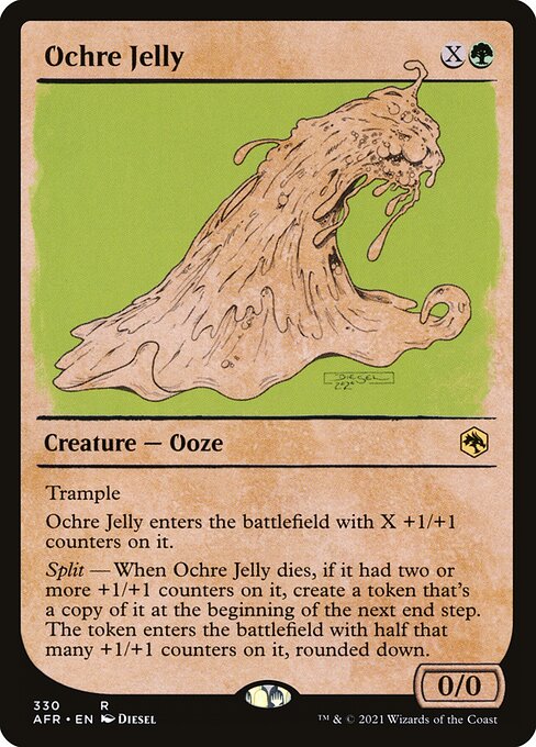 Adventures in the Forgotten Realms - 330 - Ochre Jelly - Rare - G - Foil